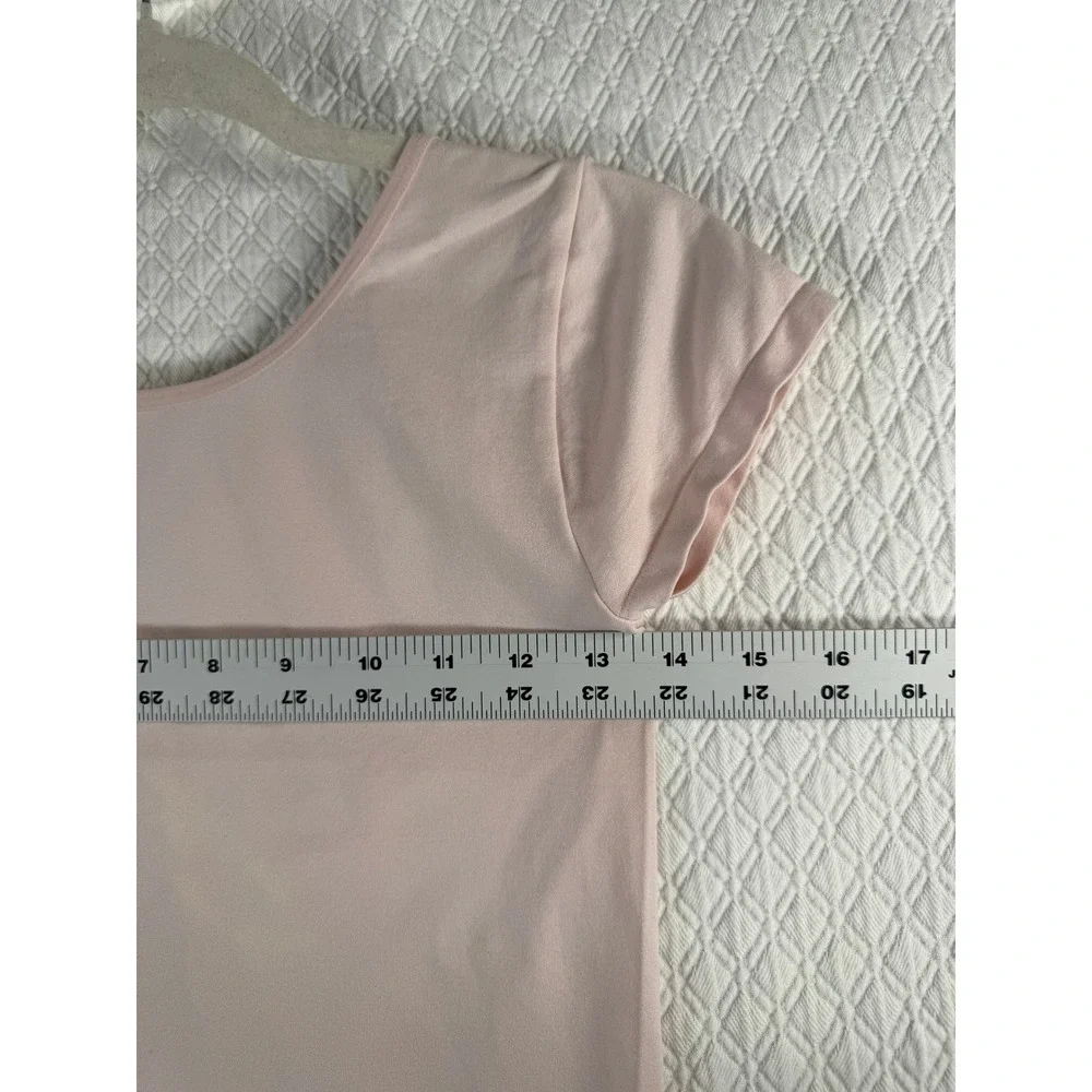 Intimately Free People Seamless Baby‎ Tee M/L Blush Pink Scoop Neck Crop Top